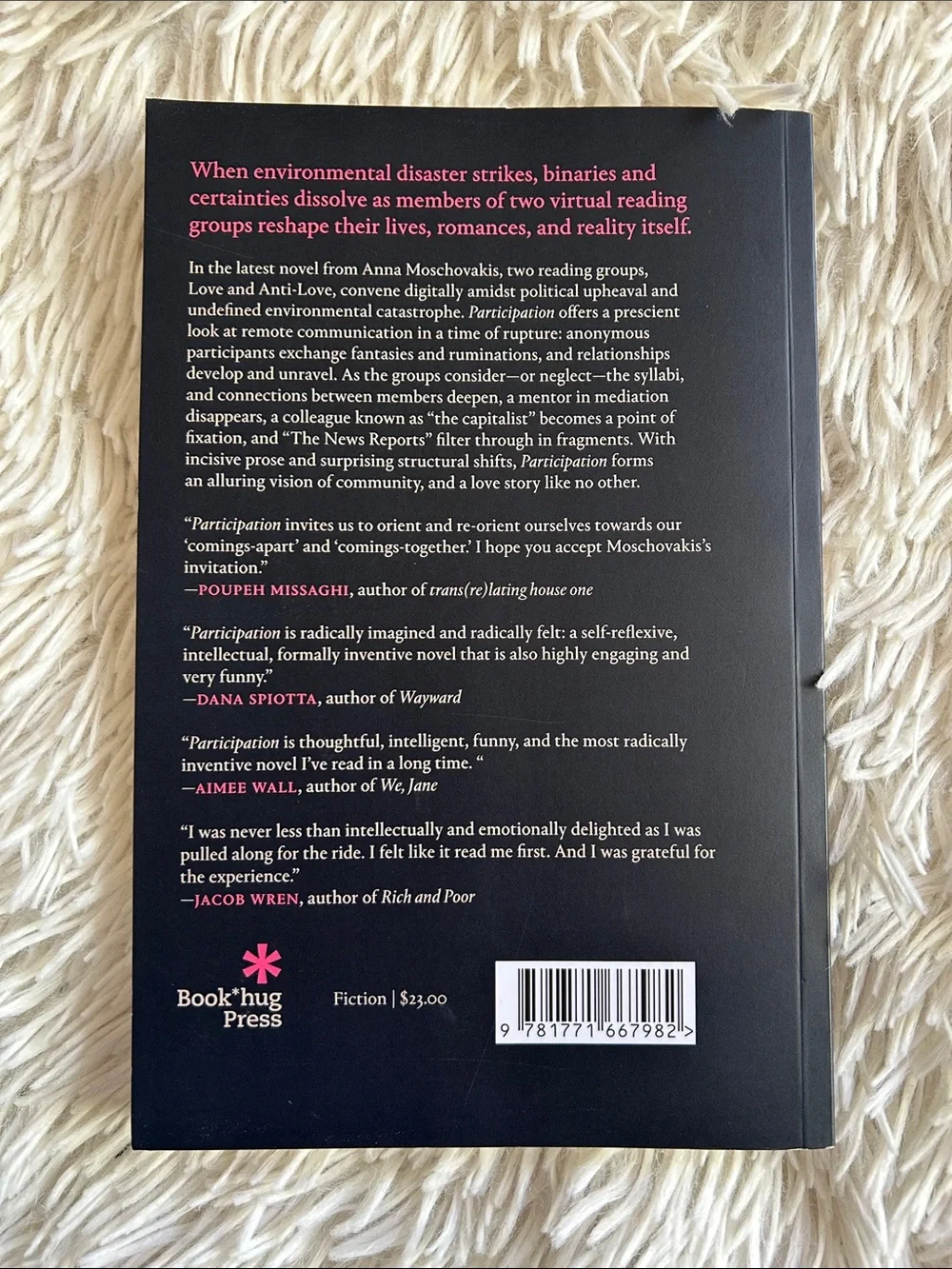 Participation by Anna Moschovakis - Black Cover with Pink Accent Chairs - Picture 2 of 3